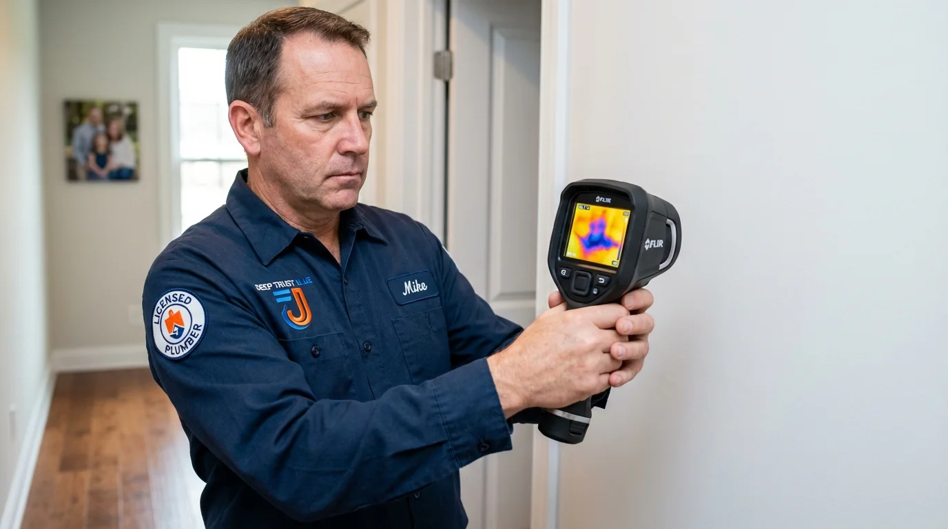 Thermal imaging leak detection by Johns Plumbing LLC in De Soto